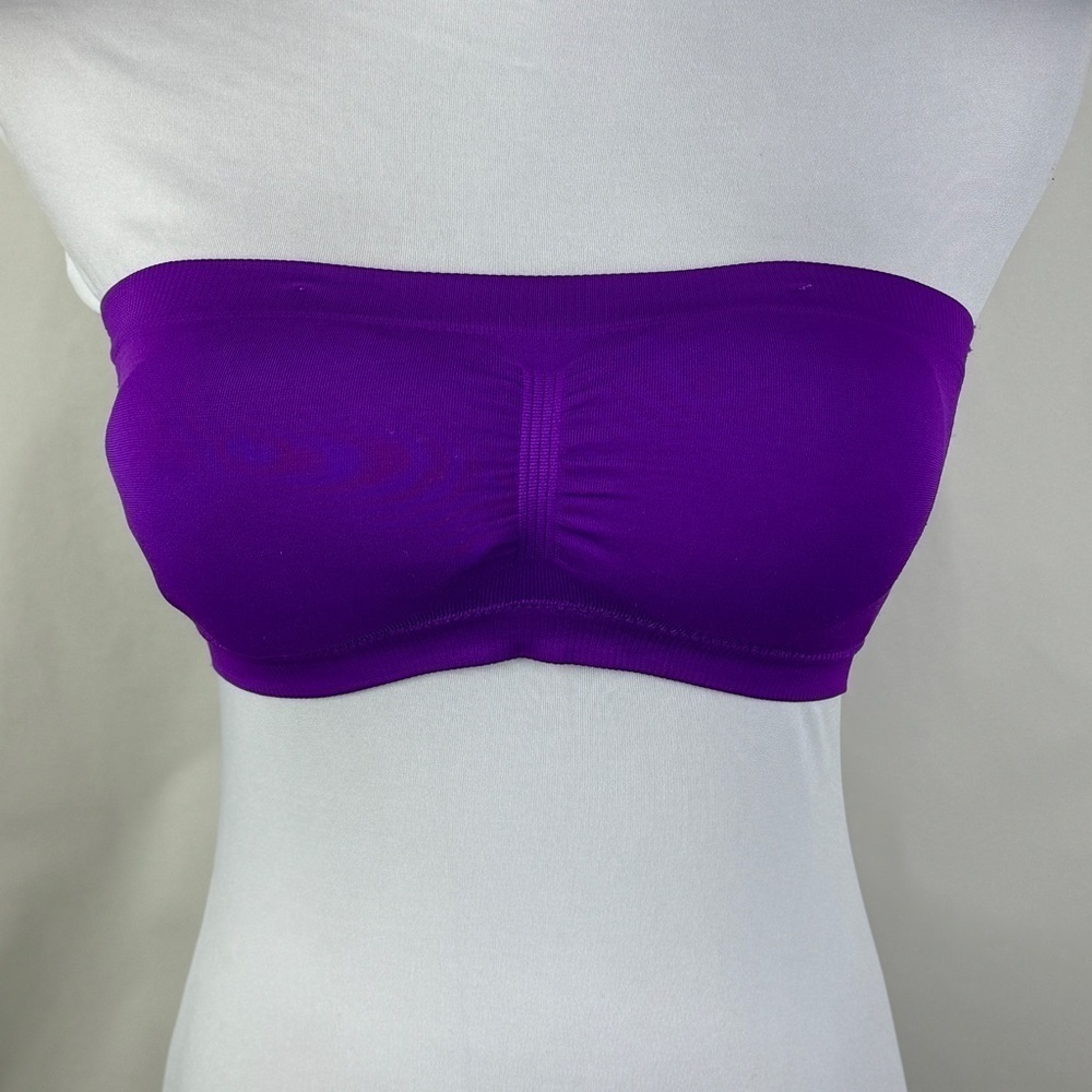 Express Intimates Purple Tube Bandeau Padded Bra Women's S/M